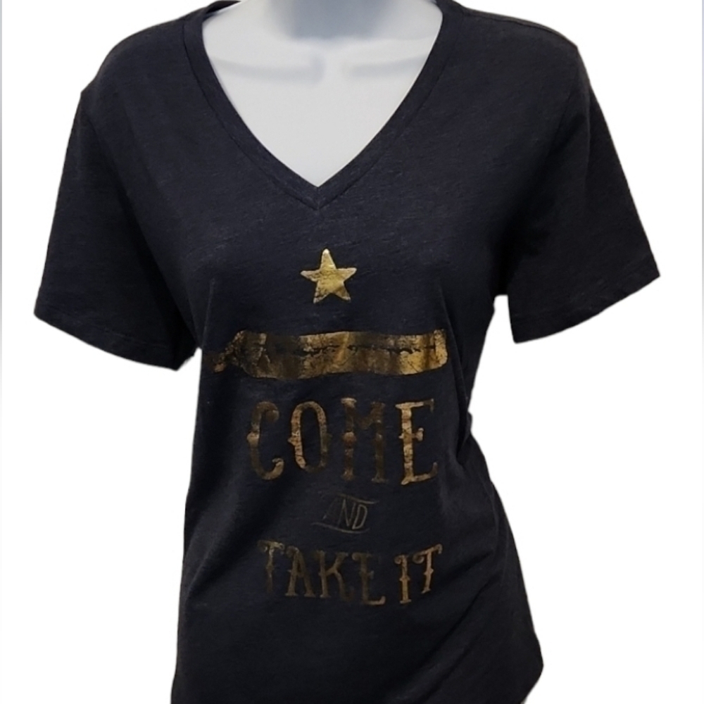 Come and Take It Women's V Neck Alamo T-Shirt